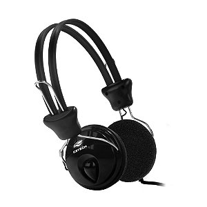 Headset C3Tech PH-80BK Tricerix Com Fio Preto