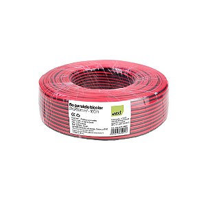 Cabo Paralelo MXT CCAL 0.5 Milímetros (2*8*0.15 Milímetros) Preto e Vermelho (Metro)