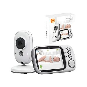 Babá Eletrônica com Câmera A'Gold CAM-01 Branca