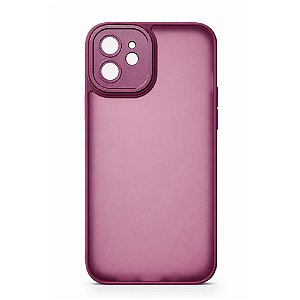 Capa Iphone 12  Super Cristal Vinho