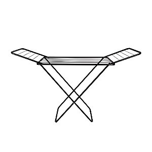 Varal Chão Mor Slim com Abas 006216 20Kg Aço Preto