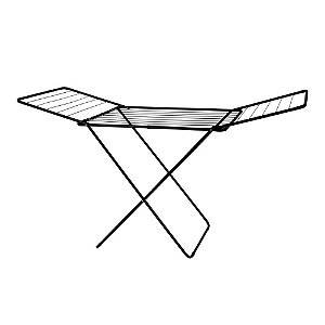 Varal Chão Mor Maxi com Abas 006217 25Kg Aço Preto