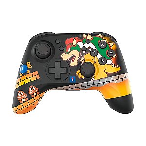 Controle Sem Fio Hori Para Nintendo Switch 1 e 2 Bowser