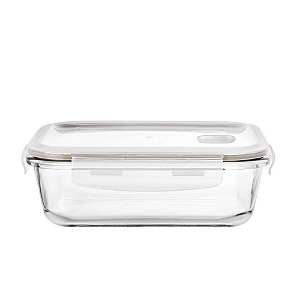 Pote Vidro Hermético Em Casa Tem  400ML Branco