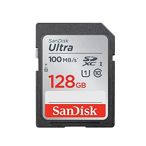 Cartão Memória SD Sandisk Ultra C10 128GB