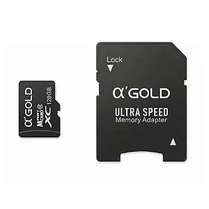 Cartão Memória Micro SD A'Gold C10 128GB