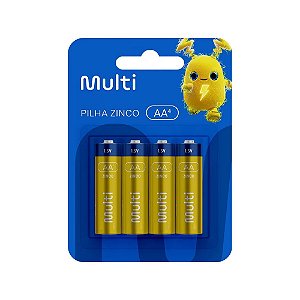 Pilha Zinco AA PZ001 Multi com 4