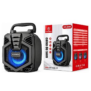 Caixa Som Bluetooth Kapbom KA-8005 10W Preta