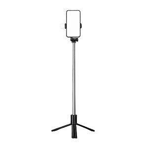 Tripé Celular Selfie Kapbom KA-ZP106 sem Fio com Luz Preto