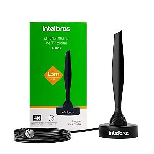Antena Digital Interna Intelbras AI 1015 com Cabo 1,5 Metros