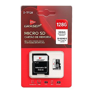Cartão Memória Micro SD Grasep D-TF128 128GB
