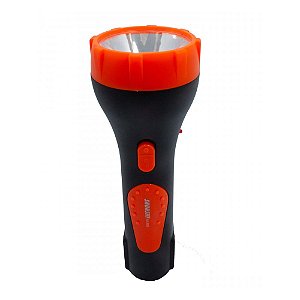 Lanterna Recarregável Shunshi SS-886 Preto e Laranja