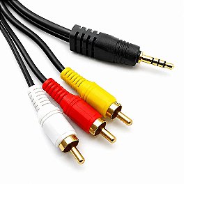 Cabo AV P2 4C x 3 RCA FY 1,5 Metros