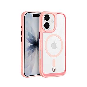 Capa Magsafe Transparente Iphone 17 Gshield Wave GS-12580 Rosa