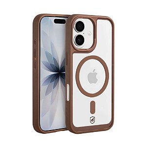 Capa Magsafe Transparente Iphone 17 Gshield Wave GS-12574 Desert