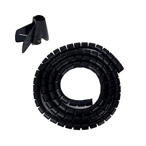Organizador Cabo Espiral Startools SR0529 Preto 2 Metros Com Aplicador