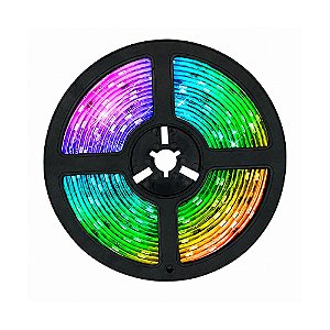 Fita Led RGB USB Kapbom KAP-5050P 5 Metros Controlado por Aplicativo