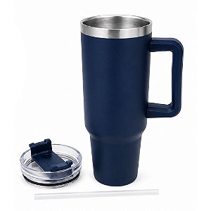 Caneca Térmica com Alça Flex FX-GF-06 1,2L Azul com Tampa
