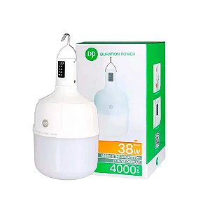 Lâmpada Led Recarregável Emergência DP DP-7813 38W