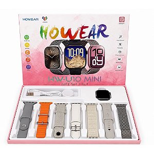 Smartwatch Howear HW-U10 Mini 7 Pulseiras Prata