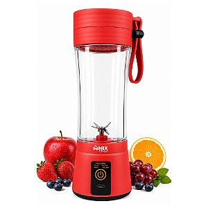 Mini Liquidificador Portátil Nix House NX409 Vermelho