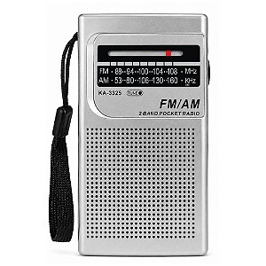 Rádio Portátil Kapbom KA-3325 AM/FM Branco