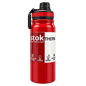 Garrafa Térmica Istok Polar Parede Dupla 620ML Vermelho