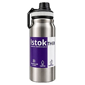 Garrafa Térmica Istok Polar Parede Dupla 620ML Prata