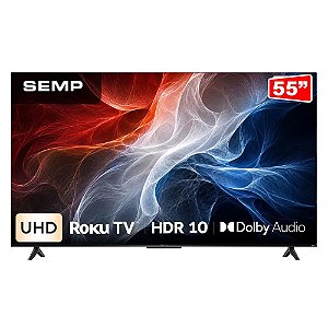 Smart TV Semp 55" 55S62R Roku LED