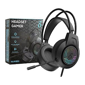 Headset Gamer Delta F5116 com Fio Preto