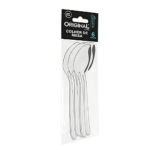 Kit Colher Original Line SL0158D em Aço Inox 6 Peças