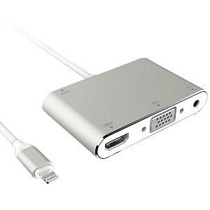 Cabo Adaptador Lightning x HDMI/VGA/Áudio X-Cell XC-ADP-20
