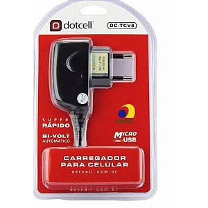 Carregador Micro Usb Dotcelll DC-TCV8 Preto