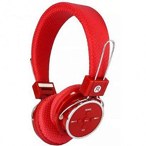 Headphone Knup KP-367 Bluetooth Vermelho