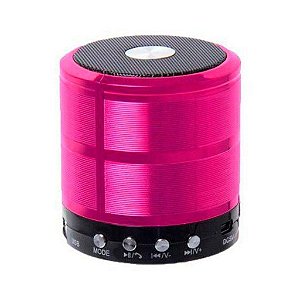 Caixa Som Mini Speaker WS-887 Rosa