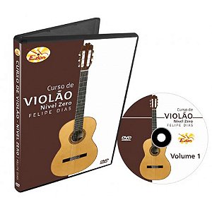 Dvd Vídeo Aula Curso de Violão Nível Zero Vol.1