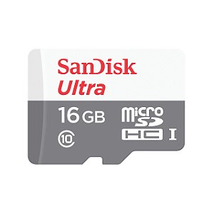 Cartão de Memória Micro SD Sandisk 16Gb Ultra C10

