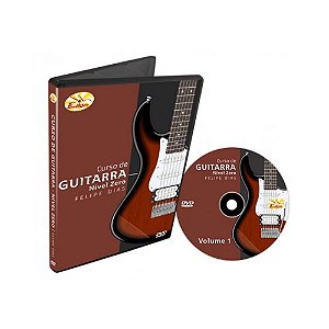 Dvd Vídeo Aula Curso de Guitarra Nível Zero Vol.1