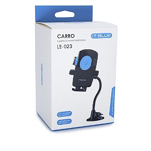 Suporte celular p/ carro c/ ventosa IT-BLUE LE-020 - MOBILESHOPP