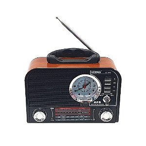 Rádio Portátil Lelong LE-643 AM/FM 3W Marrom