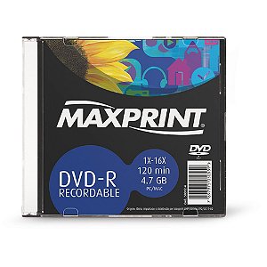 DVD-R 503124 MAXPRINT 16X C/CASE (UNIDADE)
