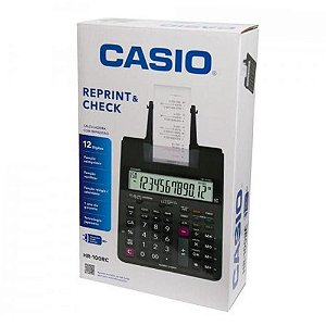 Calculadora com Impressão Casio HR-100RC-BK Preta