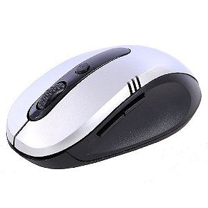 MOUSE G-108 CHBHL 2.4Ghz S/FIO PRETO/CINZA