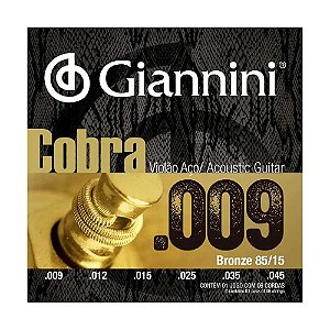 Encordoamento Violão Giannini Cobra GEEWAK 009