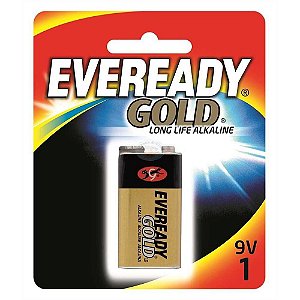 Bateria Alcalina A522BP Eveready Gold 9V