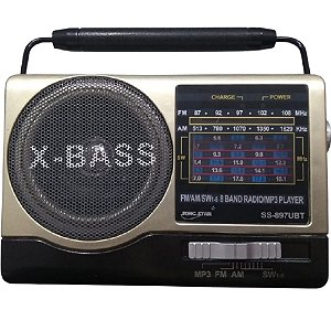 Rádio SS-897UBT Song Star 8 Faixas AM/FM 3W
