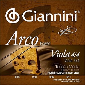 Encordoamento Viola de Arco Giannini GEAVOA