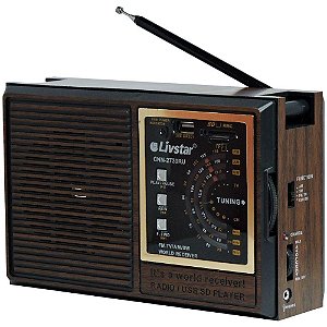 Rádio CNN-2730RU Livstar 4 Faixas AM/FM 5W