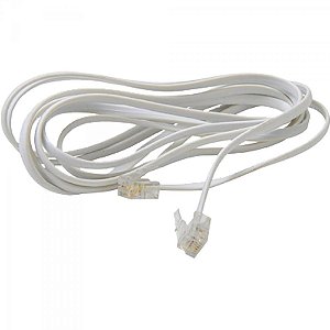 Cabo Telefone  Liso RJ11 2Mts Branco