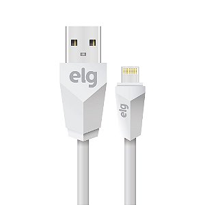 Cabo USB para Lightning ELG L810 Branco 1 Metro